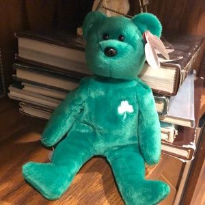 Erin, original Ty beanie baby bear. March 17, 1997